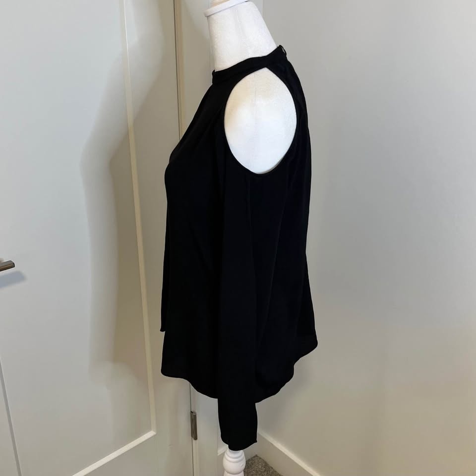 Wilfred Free Long Sleeve Blouse with Shoulder Cutouts - Size S - photo 3