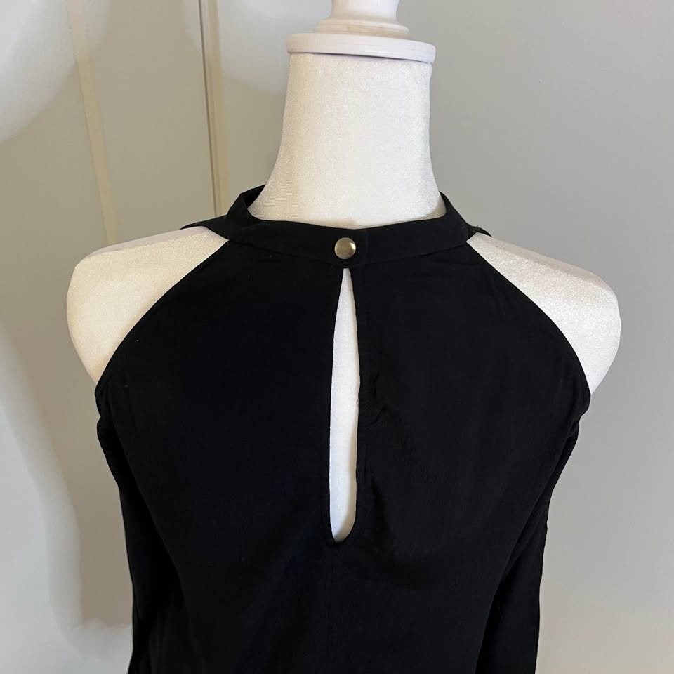 Wilfred Free Long Sleeve Blouse with Shoulder Cutouts - Size S - photo 5