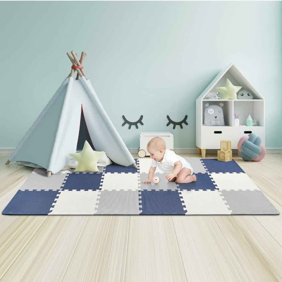 Baby Play Mat, 0.39" Thin 18 pcs Puzzle - photo 2