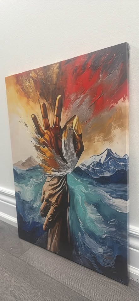 *Rising Spirit* Wall Art Piece Depicting Divine Intervention - photo 2