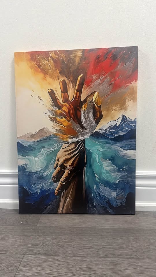 *Rising Spirit* Wall Art Piece Depicting Divine Intervention - photo 3