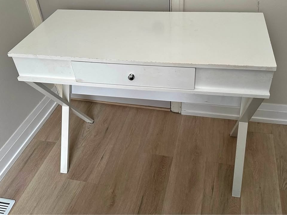 White Desk – Compact Size – $30