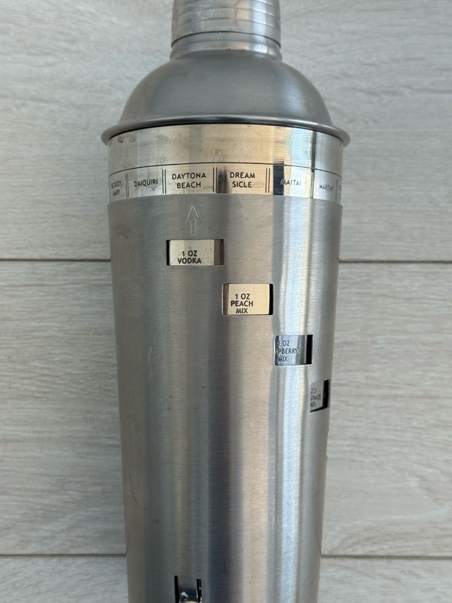 Dial A Drink Cocktail Shaker stainless steel