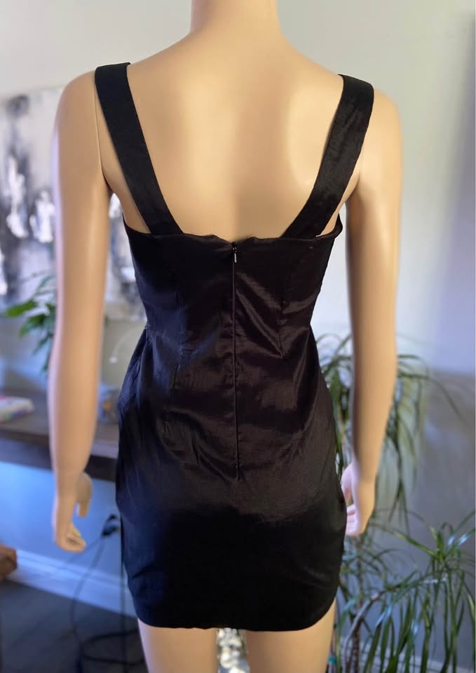 NWT Jessica McClintock Black Sequin Cocktail Dress Size 4 (104) - photo 5