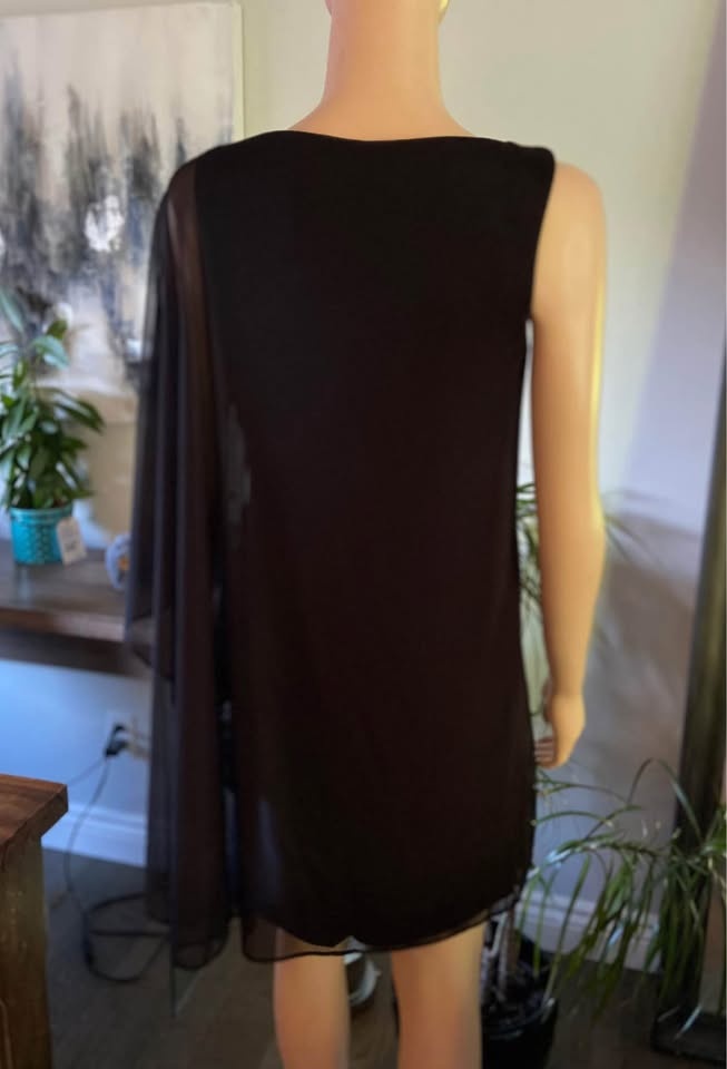 NWT Onyx Nite Black Sequined Cocktail Dress (Sz 4) 917 - photo 5