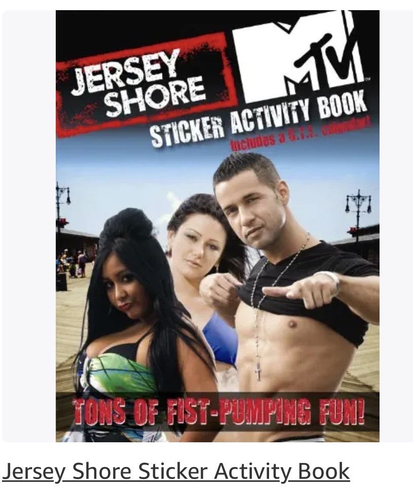 MTV Jersey Shore 2010 Sticker Activity Book - BRAND NEW!