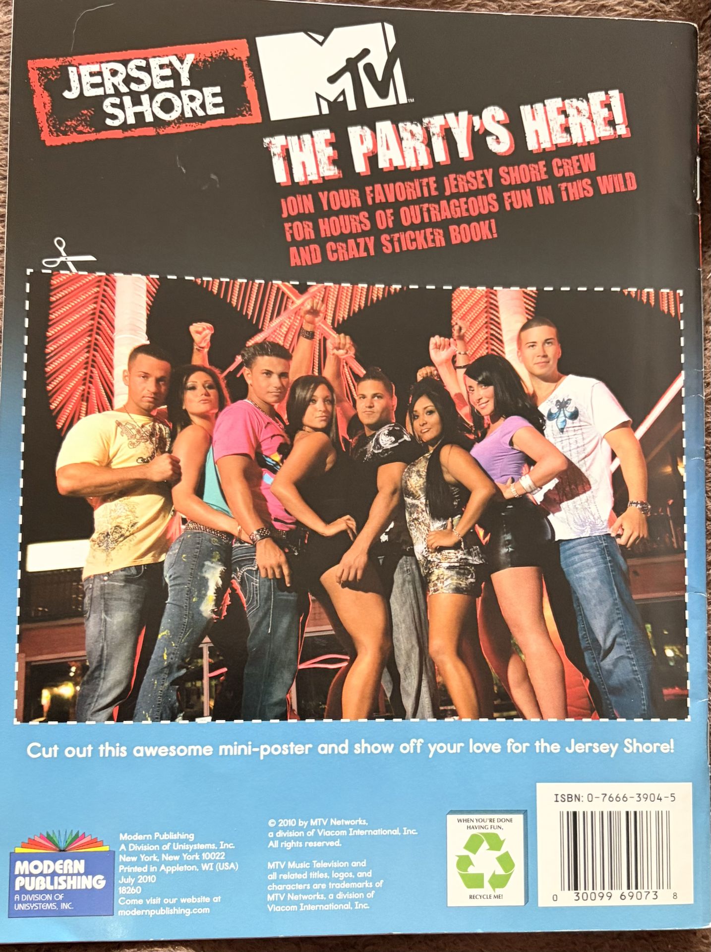 MTV Jersey Shore 2010 Sticker Activity Book - BRAND NEW! - photo 3