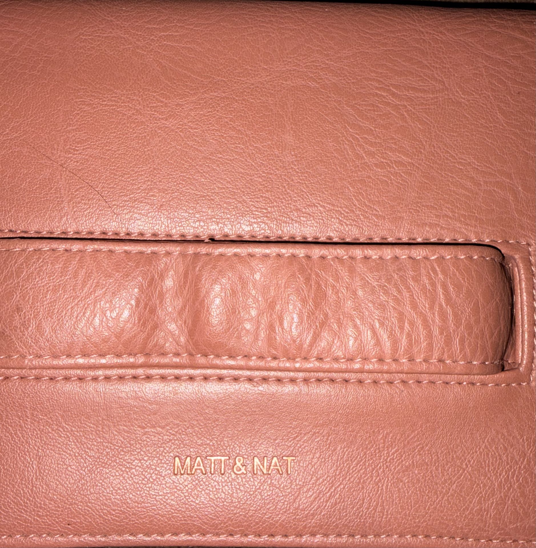 Matt & Nat Abiko Fold-Over Vegan Clutch "Clay" - New
