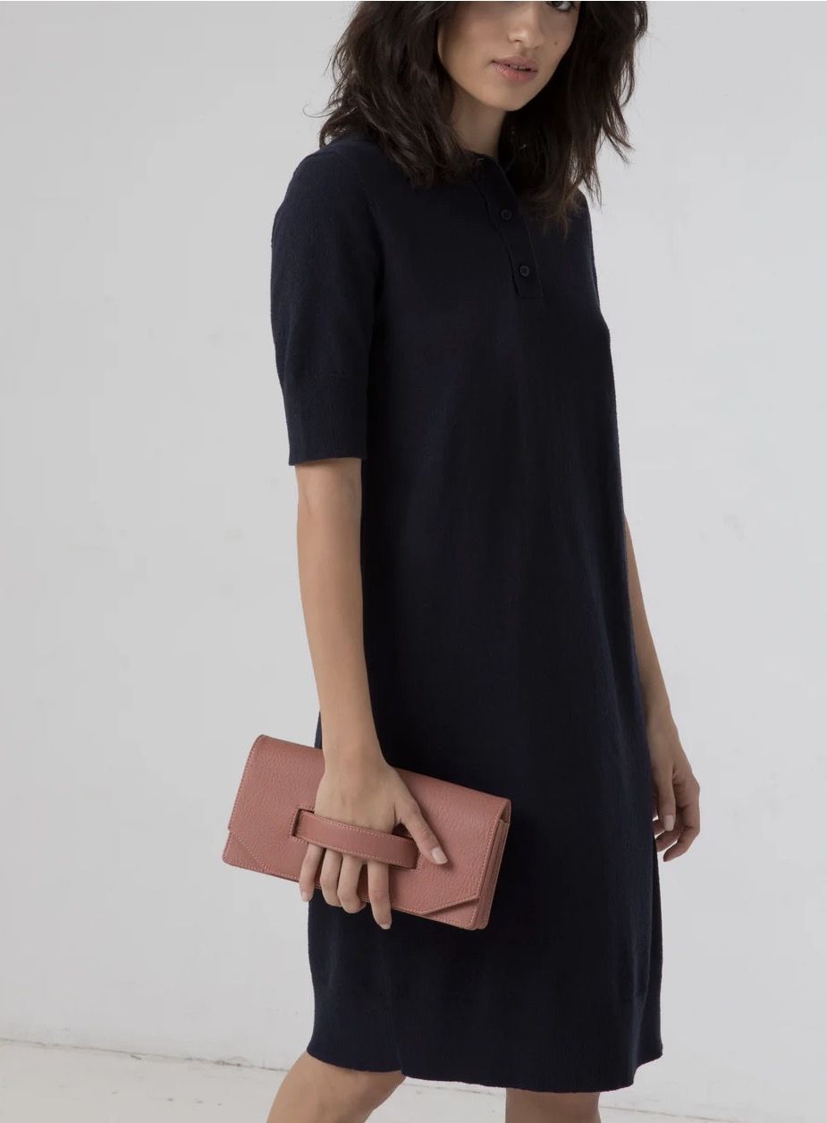 Matt & Nat Abiko Fold-Over Vegan Clutch "Clay" - New - photo 2
