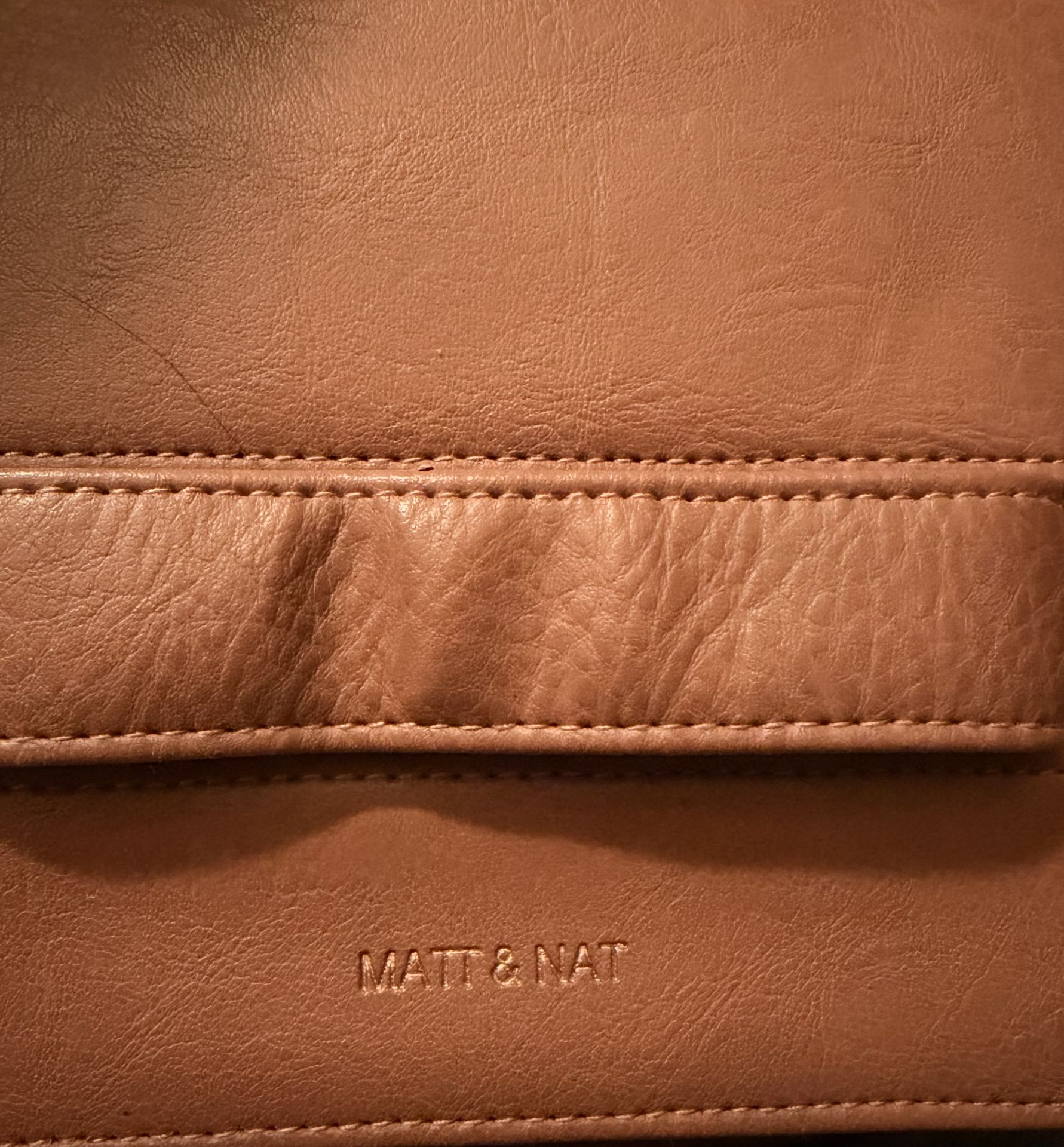 Matt & Nat Abiko Fold-Over Vegan Clutch "Clay" - New - photo 4