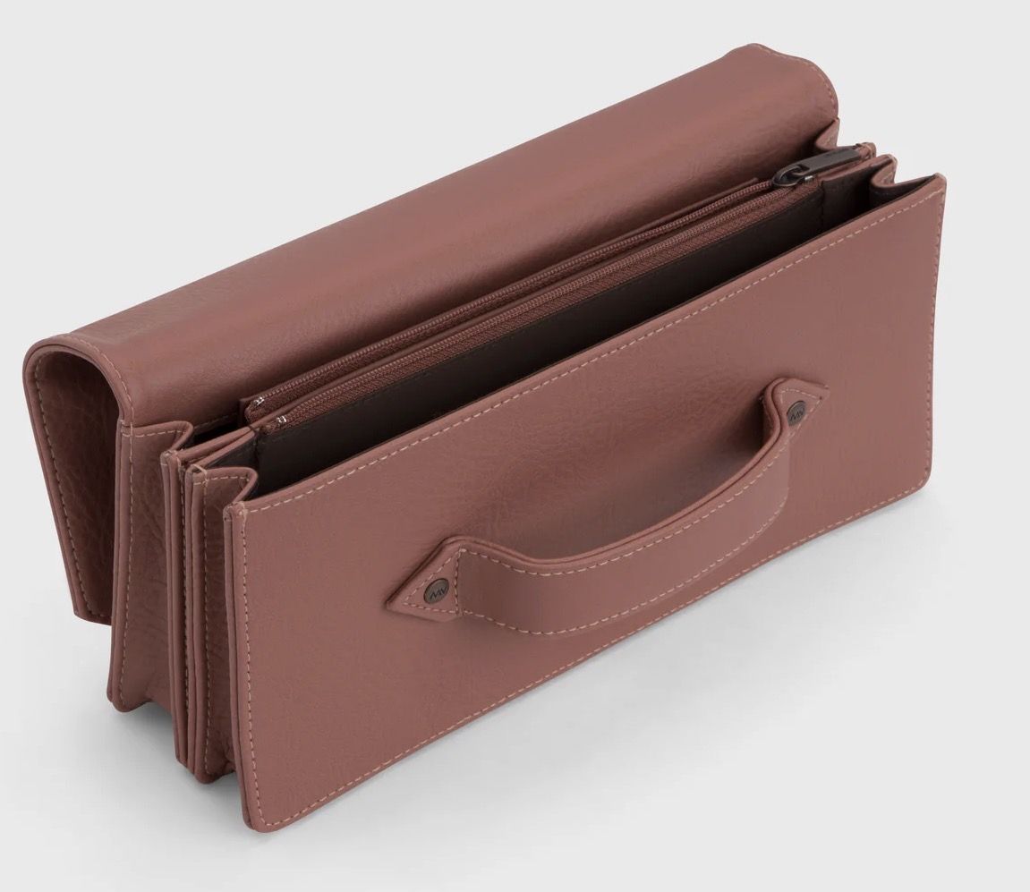 Matt & Nat Abiko Fold-Over Vegan Clutch "Clay" - New - photo 5