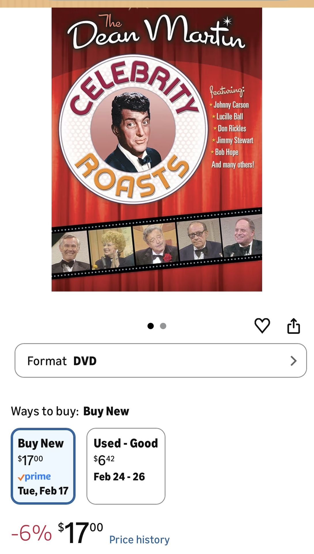 Dean Martin Celebrity Roast DVD Collection - Never Opened - photo 3