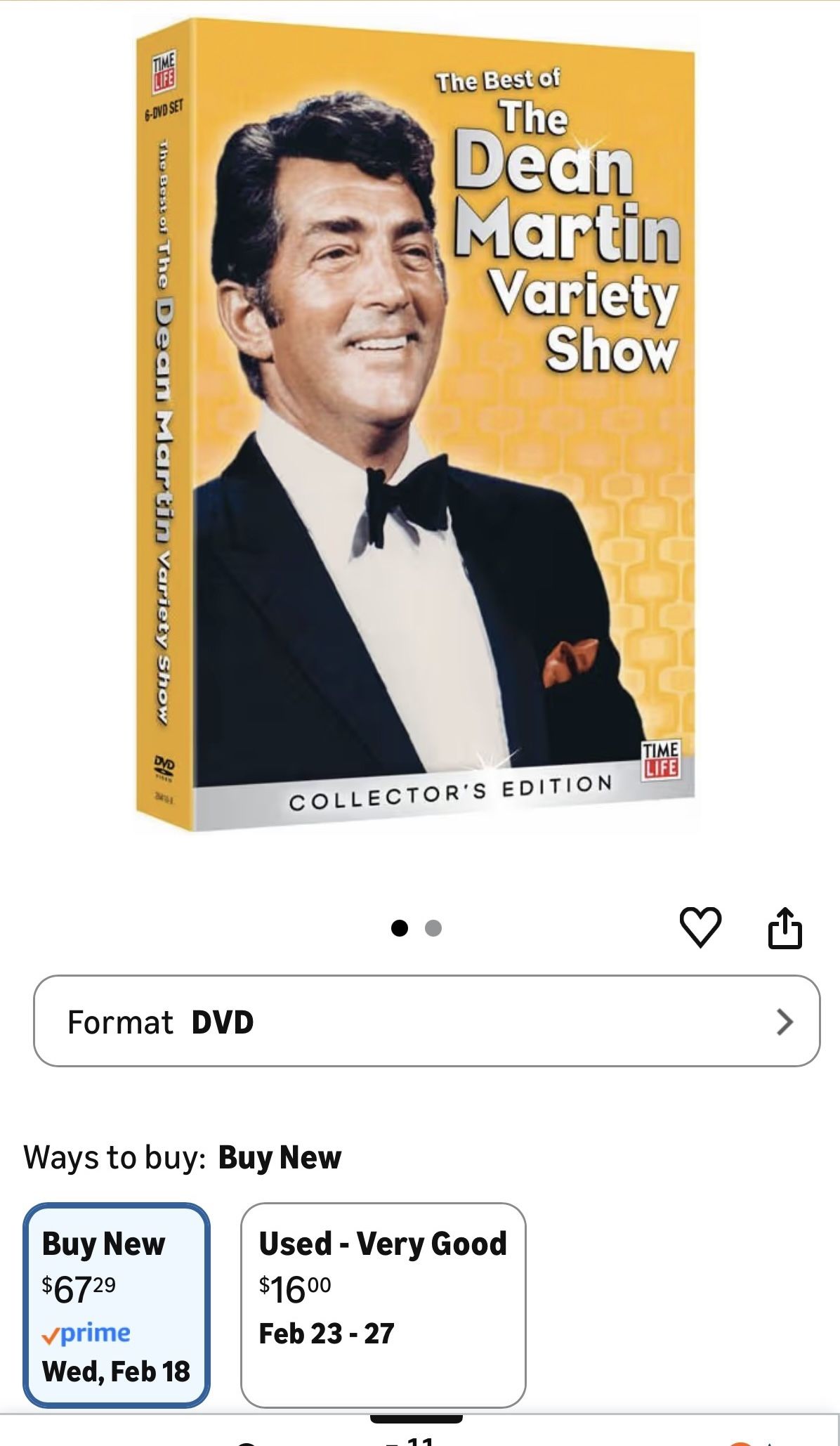 Dean Martin Variety Show Collector's Edition DVD Set - photo 3
