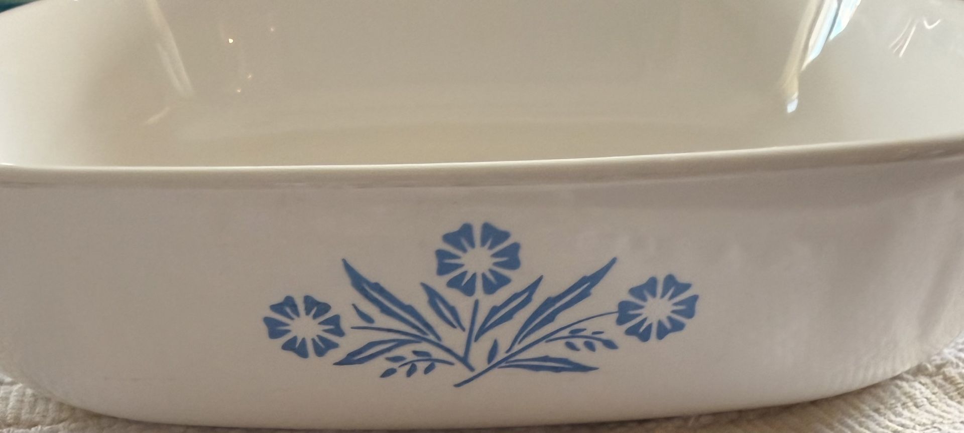 Vintage 60's Corning Ware Blue Cornflower 10" Casserole Dish w/L - photo 4