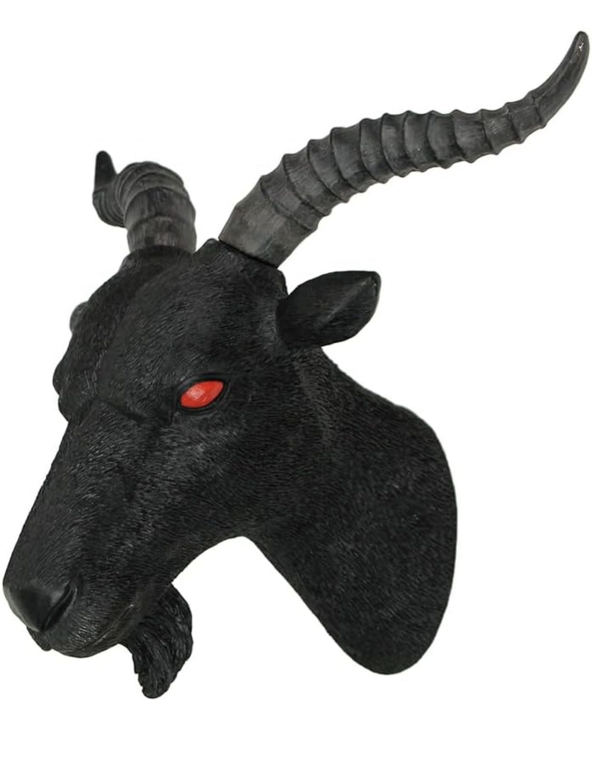 Baphomet Goat Head Bust Resin Wall Sculpture - photo 3