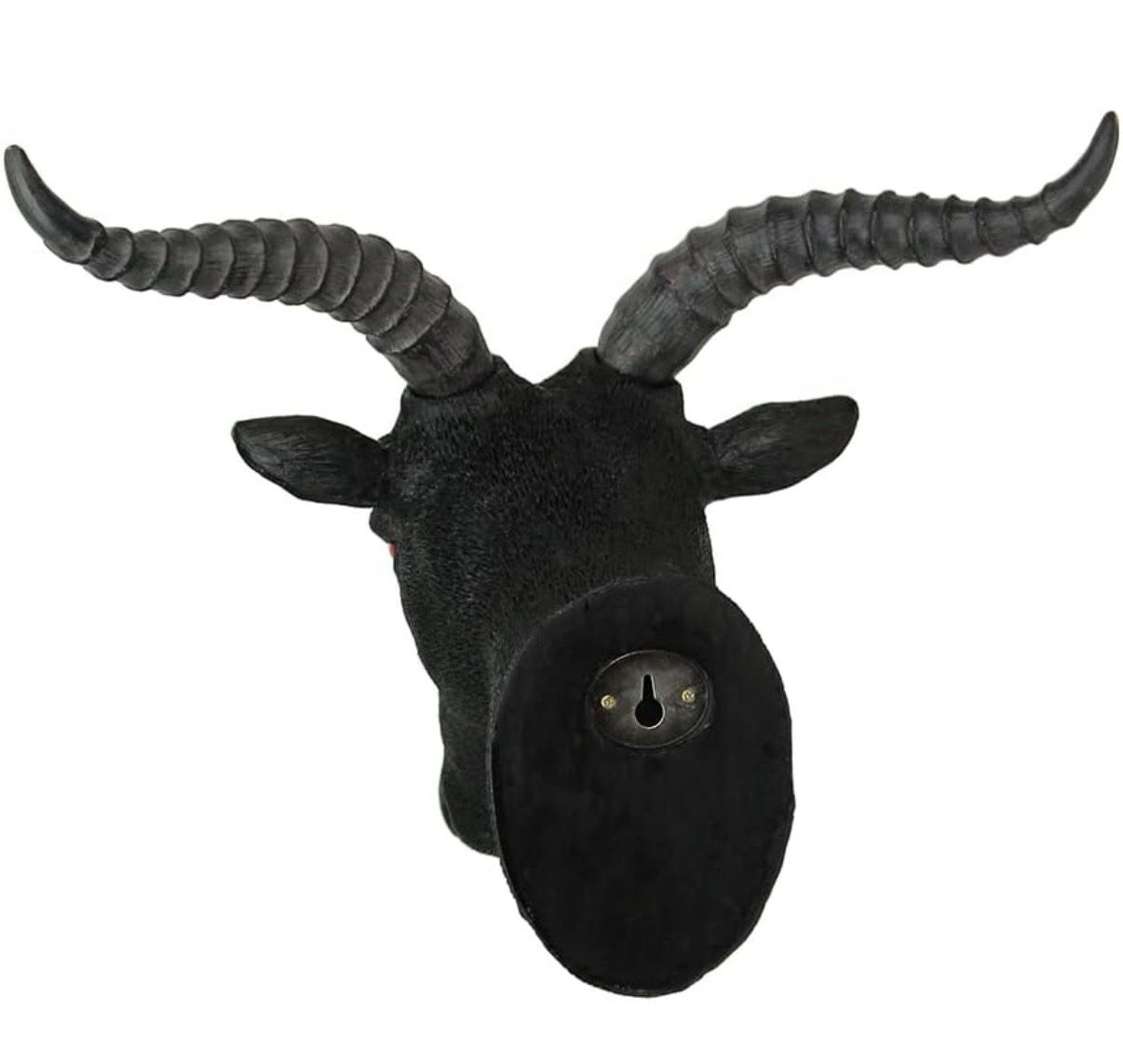 Baphomet Goat Head Bust Resin Wall Sculpture - photo 4