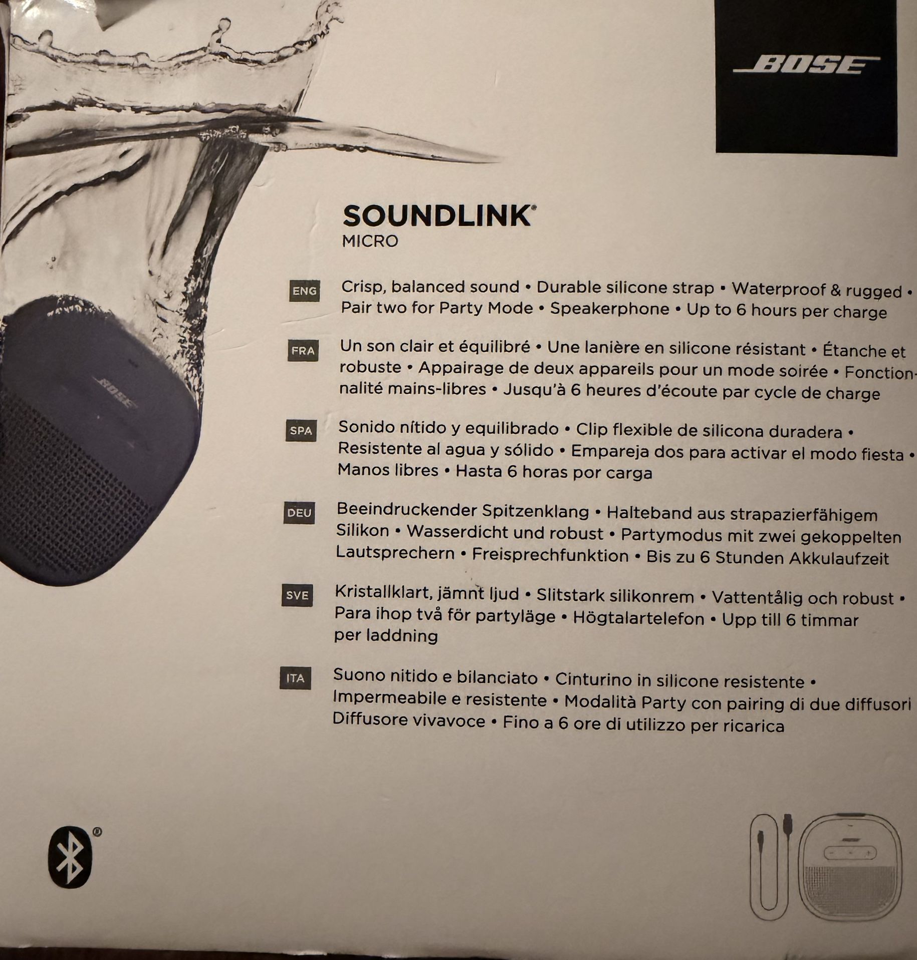 Bose SoundLink Micro Bluetooth Speaker, black, used - photo 2