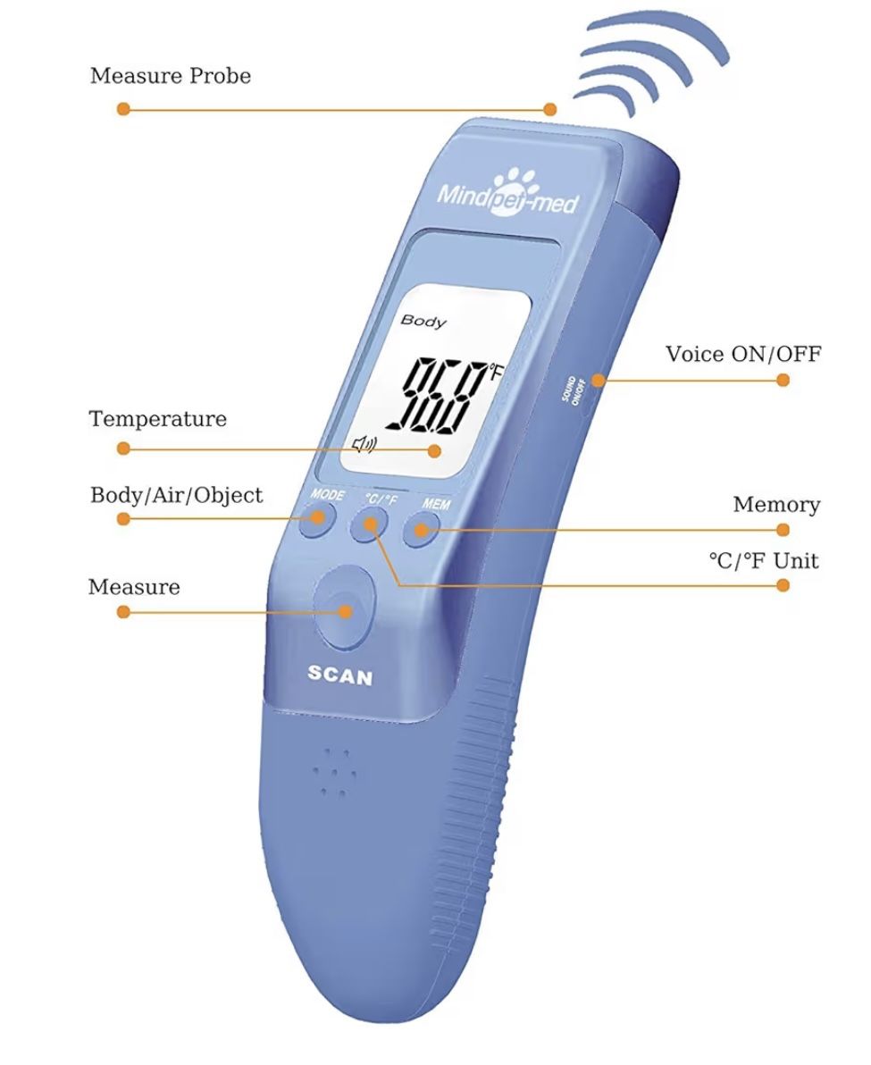 NEW Non-Contact Pet Thermometer - Fast, 3 Modes - photo 2
