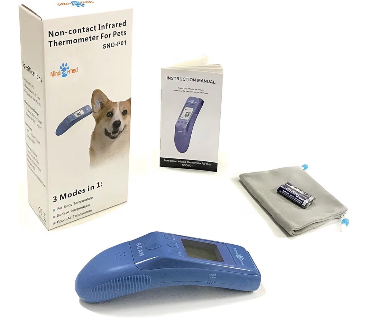 NEW Non-Contact Pet Thermometer - Fast, 3 Modes - photo 3