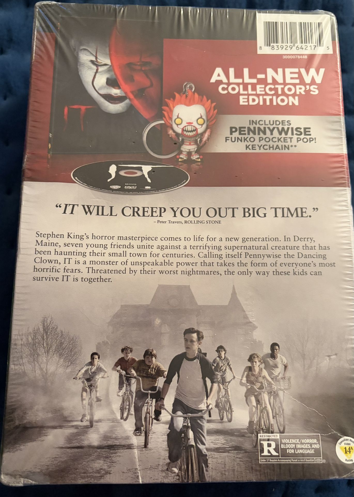 IT 2017 Collector's Edition DVD Gift Set w/ Pennywise Funko Pop - photo 5
