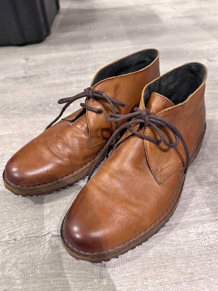 Trippen Brown Leather Chukka Boots
