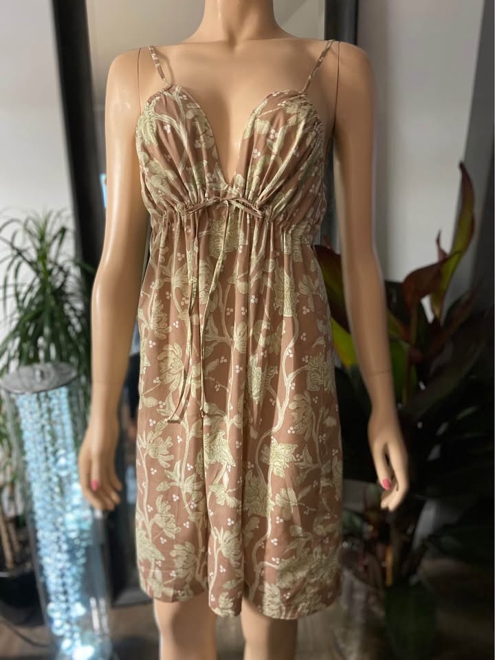 NWT Tysa Taupe Cotton Spaghetti Strap Sundress (Size 3) 902 - photo 2