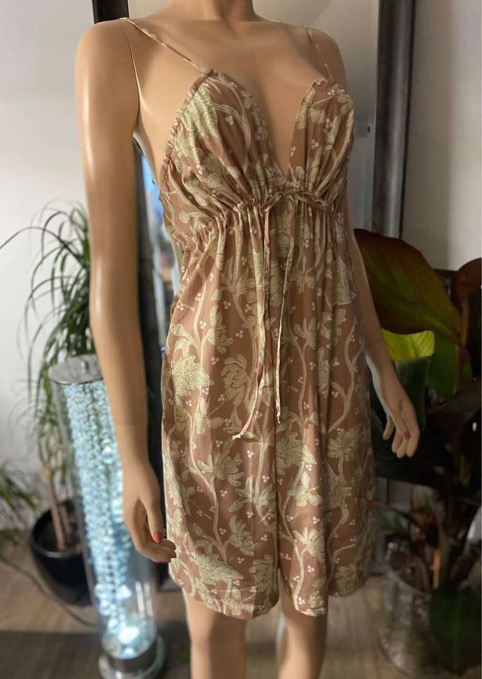NWT Tysa Taupe Cotton Spaghetti Strap Sundress (Size 3) 902 - photo 3