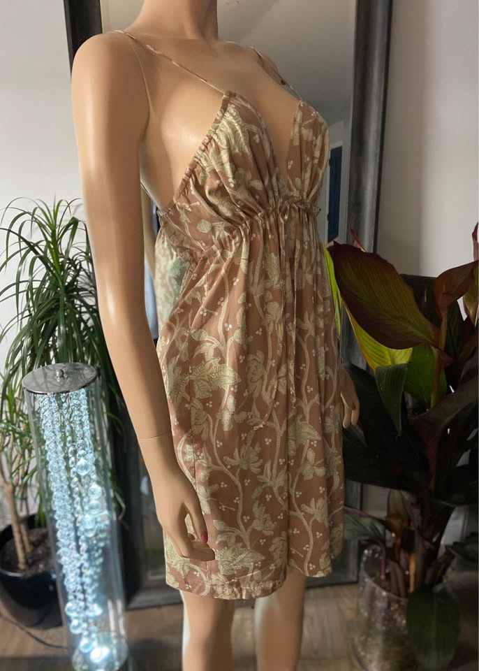 NWT Tysa Taupe Cotton Spaghetti Strap Sundress (Size 3) 902 - photo 4