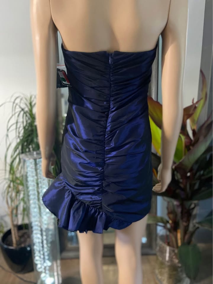 NWT Laundry Blue Ruffled Front Convertible Dress 2, 4, 8, 10 - photo 5