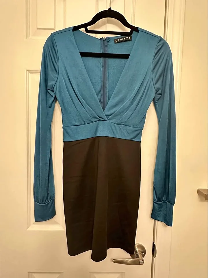 Teal and Black Dress thumbnail