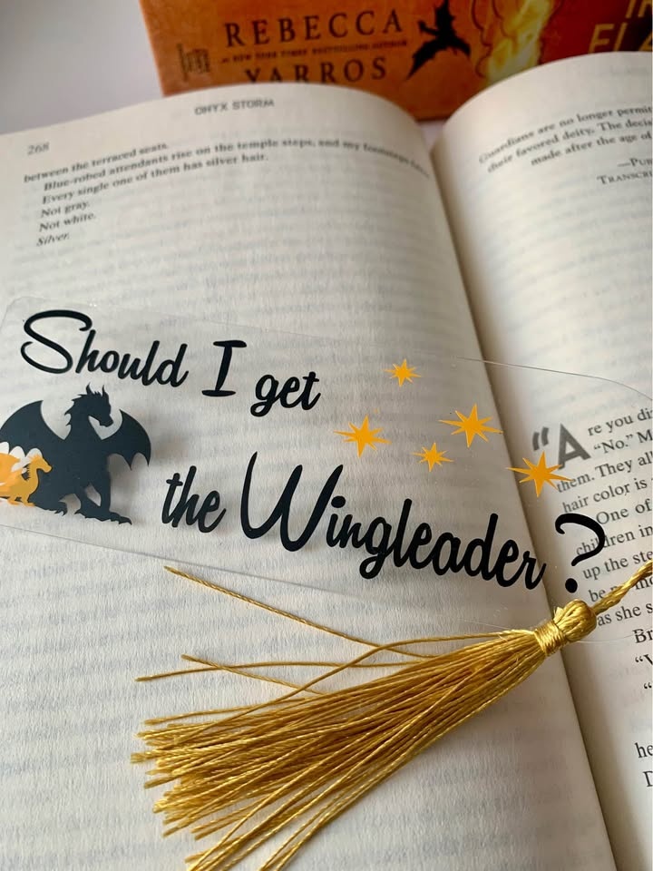 Bookmarks - Flowers, Fourth Wing, Throne of Glass - photo 4