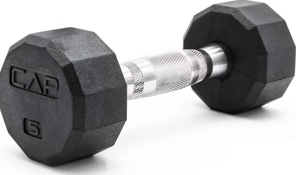 New 5 LB Coated 12-Sided Dumbbell