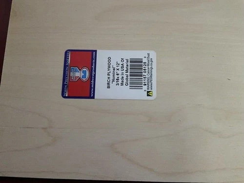 Midwest Products 5125 Birch Plywood 3/16 x 6 x 12-Inch - photo 2