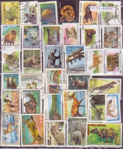 50 All different Complete Sets of Animals stamps