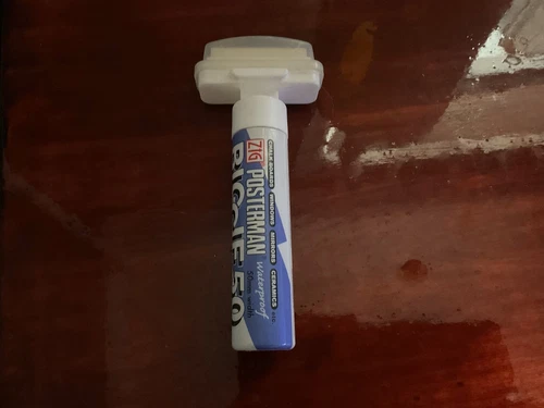 ZIG POSTERMAN BIGGIE - 50MM WIDE NIB - WATERPROOF MARKER WHITE