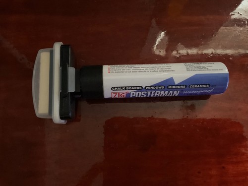 ZIG POSTERMAN BIGGIE - 50MM WIDE NIB MARKER BLACK - photo 2