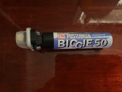 ZIG POSTERMAN BIGGIE - 50MM WIDE NIB MARKER BLACK - photo 4