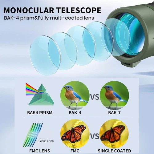 2024 HD Monocular Telescope w/ Smartphone Adapter - photo 3