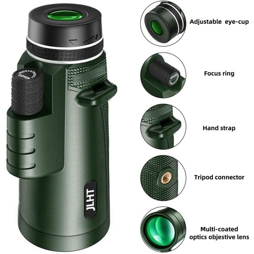 40X60 High Power Monocular Telescope w/ Adapter & Tripod - photo 4