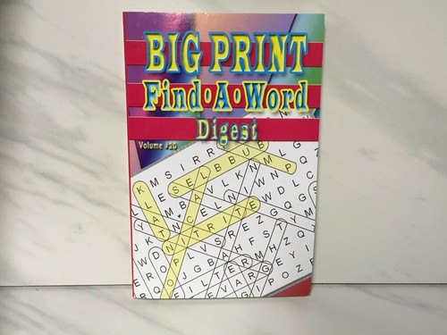 BIG PRINT FIND A WORD DIGEST VOLUME 20
