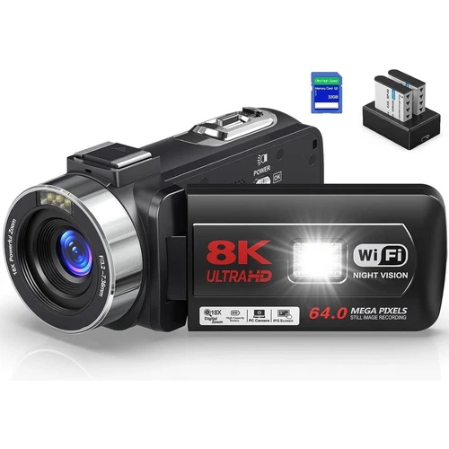 8K 64MP Video Camera 18X Digital Camcorder - photo 3