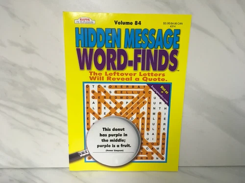 Hidden Message Word-Finds Puzzle Books #314 Volume 84