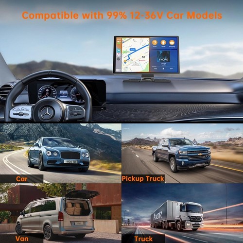 Wireless Carplay & Android Auto with 4K Dash Cam
