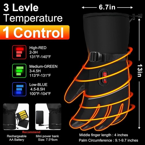 Heated Gloves for Men & Women - Battery Powered - photo 2