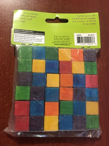 Multicraft Imports CW301 Multicolor-Craftwood 5/8 Cubes - photo 2