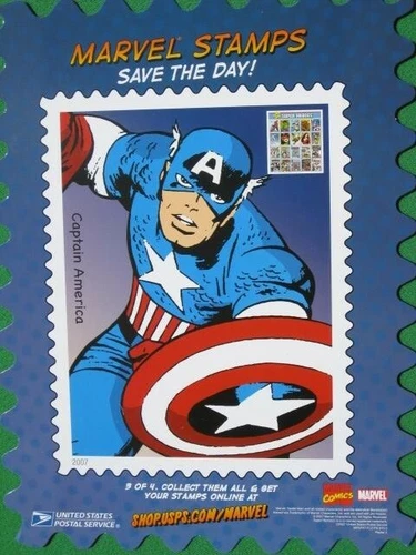2007 USPS Marvel Stamps Save the Day Complete Set - photo 2