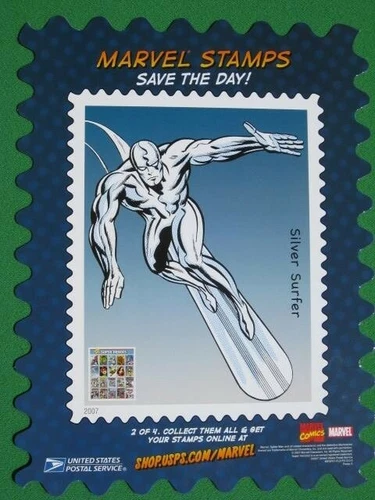 2007 USPS Marvel Stamps Save the Day Complete Set - photo 3