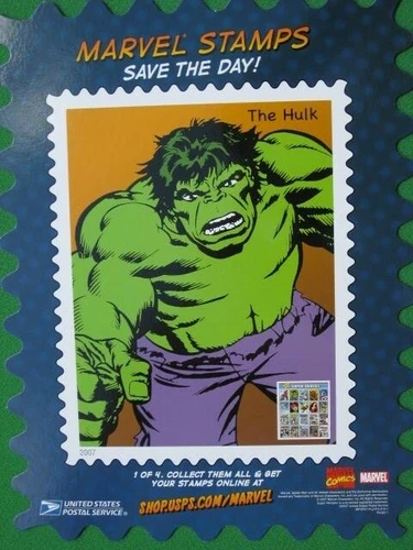 2007 USPS Marvel Stamps Save the Day Complete Set - photo 4