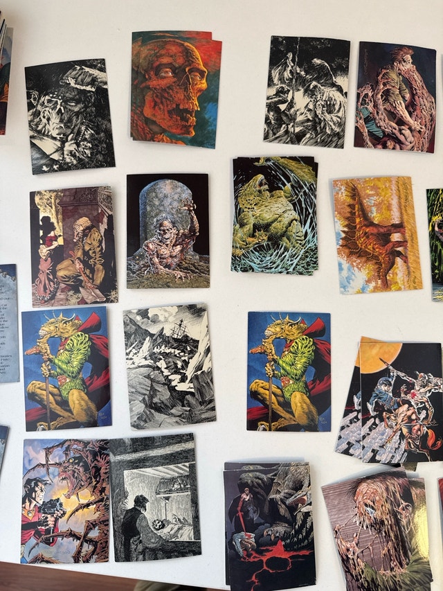 1993 Bernie Wrightson FPG Horror Art Trading Cards - 50 cards - photo 2