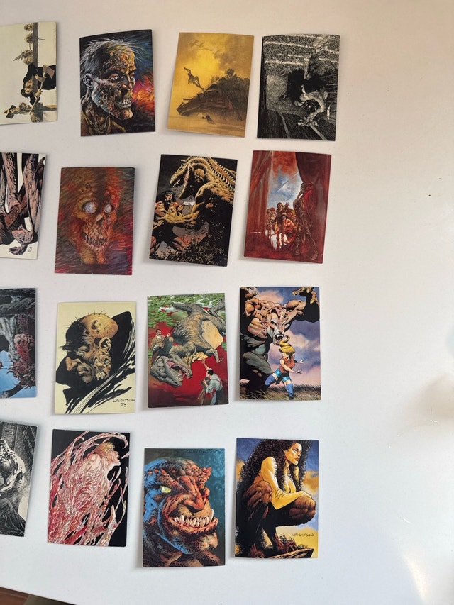 1993 Bernie Wrightson FPG Horror Art Trading Cards - 50 cards - photo 3